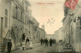 Longeville * 1906 * Grande Rue * Villageois - Autres & Non Classés