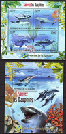 Burundi 2012 Dolphins Sheet + S/S MNH - 2010-2019:  Nuevos