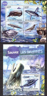 Burundi 2012 Marine Life Whales (2) Sheet + S/S MNH - 2010-2019:  Nuevos