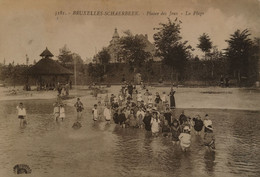 Bruxelles - Schaerbeek // Plaine Des Jeux - La Place (veel Volk) 19?? - Schaerbeek - Schaarbeek