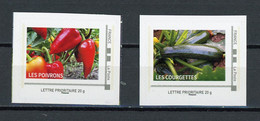 FRANCE - PERSONNALISÉS - POIVRONS ET COURGETTES -  N° Yvert  (IDT) **  LETTRE PRIORITAIRE 20g - Unused Stamps