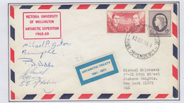 Ross Dependency 1968 Scott Base Ant.expedition Victoria Univ. Of Wellington  6 Signatures Ca Scott Base 13 DE 19 (BO169) - Storia Postale