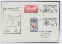 Ross Dependency 1969 Cover Scott Base Ca NZ Antarctic Research Programme Ca Scott Base 5 SP 69 (BO170) - Lettres & Documents
