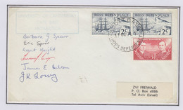 Ross Dependency 1971 Cover Univ. Of Canterbury Cape Bird  6 Signatures Ca Scott Base 17 OC 1971 (BO171) - Lettres & Documents