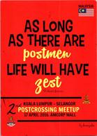 (2 G 2) Posted From Malaysia To Australia - Postcrossing Meeting In Malaysia - Kuala Lumpur - Malaysia
