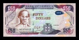 Jamaica 50 Dollars 2018 Pick 94d Híbrido SC UNC - Jamaica