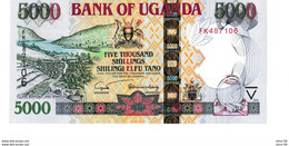 Uganda P.44b 5000 Shillings 2005  Unc - Ouganda