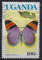 Uganda 1990-91  Butterflies  100'- (o) Mi.840 I - Uganda (1962-...)