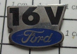 1515c Pin's Pins / Beau Et Rare / THEME : AUTOMOBILES / FORD 16V - Ford