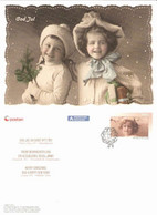 Norway 2011 Card With Imprinted Stamp And Greetings For Christmas 2011   Used - Lettres & Documents