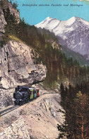 Brünigbahn Zwischen Passhöhe Und Meiringen Bahn 1917 Locomotive à Vapeur - Meiringen