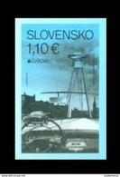 Slovaquie 2018 EUROPA Les 2 Timbres Dentelé Et Non Dentelé Auto Adhésif Pont Du Soulèvement National - Unused Stamps