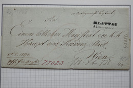 BA14  AUTRICHE BELLE LETTRE  RR MARS  1838 GRIFFE KLATTAU  POUR WIEN    +++ + AFFRANCH. INTERESSANT - ...-1850 Préphilatélie