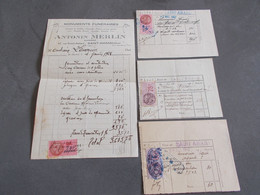 FRANCE. TIMBRES FISCAUX SUR DOCUMENTS . DE SAINT AMAND.ANNEES 40..... - Lettres & Documents