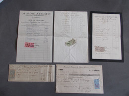 FRANCE. TIMBRES FISCAUX SUR DOCUMENTS . DE SAINT AMAND. - Brieven En Documenten