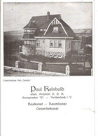 CUNSDORF Reichenbach Vogtland Werbekarte Architekt P Reinhold Realisierter Bau Ungelaufen Rückseitig Keine AK Einteilung - Reichenbach I. Vogtl.