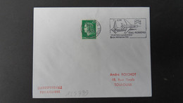 LETTRE TP M DE CHEFFER 0,30 OBL.MEC.3-6 1970 54 NANCY GARE Base Aérienne 136 7 JUIN TOUL-ROSIERES PORTES OUVERTES - Military Airmail