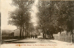 Les Islettes * Route De Paris Et Le Pont De Biesme * Villageois - Autres & Non Classés