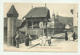 LUZERN - KAPELLBRUCKE UND JESUIITENKIRCHE - NV FP - Luzern