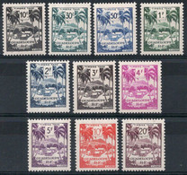 GUADELOUPE Timbres Taxe N°41*à 50* Neufs Charnières TB Cote 14.50 € - Strafport