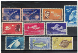Romania 1959-60  Space And 2st Fish Mix.used - Gebruikt