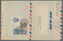 China - Postal Stationery: 1947, Nov 26, Aerogram Pre-printed "United States Arm - Cartes Postales
