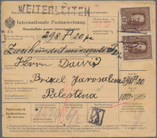 Holy Land: 1917, INCOMING MAIL: Austria, 10 H Purple And 2 X 20 H Brown, Mixed F - Palestina
