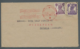India: 1946, Freimarken 1/2 Anna Und 3 Anna (defekt) Entwertet " Kalbadevi Bomba - Covers & Documents