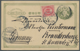 Japan - Postal Stationary: 1899-1903, Four PSCs All With Illustrated Coloured Pr - Cartes Postales