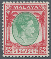 Singapore: 1948, King George VI., Complete Set In Perforation A, Mint Hinged. ÷ - Singapore (...-1959)