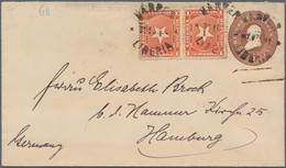 Liberia - Postal Stationery: 1895, 3 C. Stationery Envelope With Additional Fran - Liberia