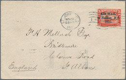 Newfoundland - Air Mail: 1921, 35 C Red With Ovp "AIR MAIL/to Halifax, N.S./1921 - Einde V/d Catalogus (Back Of Book)