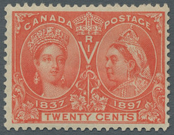 Canada: 1897, Königin Victoria 60. Thronjubiläum, Sieben Ungebrauchte Werte Aus - Neufs