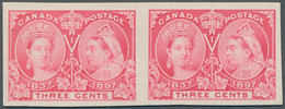 Canada: 1897, "60. Thronjubiläum Von Königin Viktoria" 3 Cents Karmin Auf Weißem - Nuevos