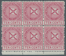 Danish West Indies - Specialities: 1875, Royal Mail Steam Packet Service, 10 Cen - Denmark (West Indies)