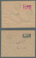 French Guiana: 1909-1970, 6 Belege, Dabei R.-Brief-Vorderseite 1909 "Iles Du Sal - Storia Postale