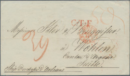 United States Of America: 1841, "FORWARDED THROUGH GILPIN'S EXCHANGE READING ROO - …-1845 Voorfilatelie