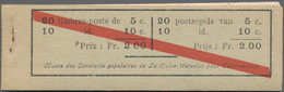 Belgium: 1914, 2fr. Booklet "ELECTRICITE...ENERGY CAR", Complete With Six Panes - Sin Clasificación