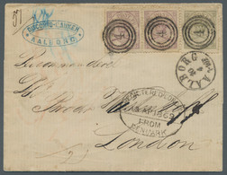 Denmark: 1864, 3 Sk. Violet Horizontal Pair Plus 16 Sk. On Registered Letter To - Covers & Documents