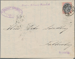 Denmark: 1875, 5øre Rose/blue, With Clear Cds "PEXP. N52. UPP., 13/8 1881" On Co - Covers & Documents