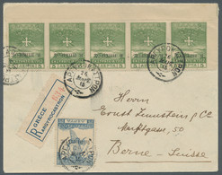 Epirus: 1915, April 15, Registered Letter From Argirocastron To Switzerland Fran - Epirus & Albanië