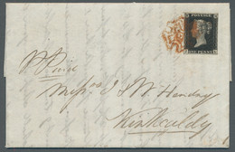 Great Britain: 1840, 1 D Black (almost Deep Black), Cancelled With Fine DUNDEE M - Other & Unclassified