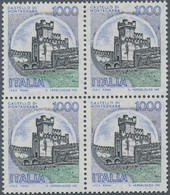 Italy: 1980, 1.000 L Multicoloured In Block Of 4 With Only Black, Blue, Green An - 1981-90:  Nuevos