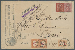 Italy - Postage Dues: 1896, 60 Cmi. Orange / Karmin, Mischfrankatur Mit 5 Cmi., - Impuestos