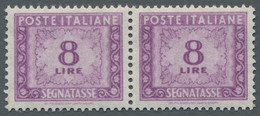 Italy - Postage Dues: 1955, Portomarke 8 Lire Mit Wasserzeichen Pentagramm Mehrf - Impuestos