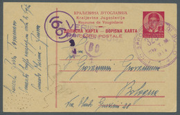 Yugoslavia - Postal Stationery: 1937, "König Peter" 2 Dinar-Ganzsachenkarte Am " - Postal Stationery