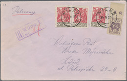 Central Lithuania: 1921, Registered Mixed Franking On Cover With 1920 2m Coat Of - Litouwen