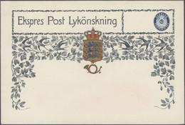 Thematics: Animals-birds: 1925, Denmark. Ekspres Post Lykönskning 40 øre. Large - Other & Unclassified