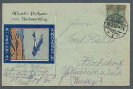 Air Mail - Germany: 1913, "Offizielle Postkarte Vom Nordmarkflug" Mit Leichten A - Correo Aéreo & Zeppelin