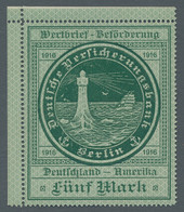 German Ship Post: 1916, Deutsche Ozean-Reederei, Wertzeichen Der Deutschen Versi - Otros & Sin Clasificación